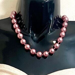 Vintage Early 2000s Pink Chunky Beaded Statement Necklace